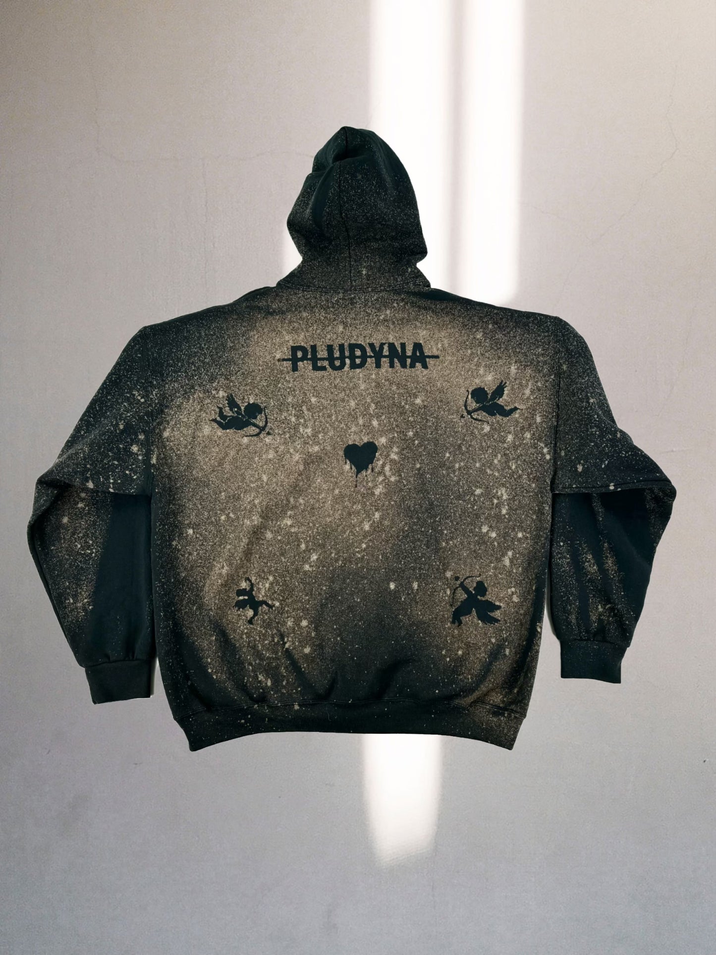 Bleached Angel Hoodie (Black)